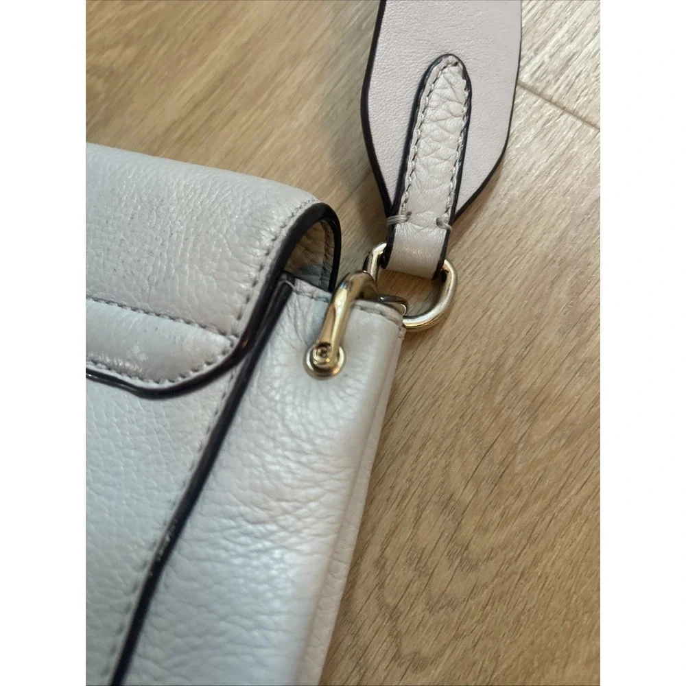 Kate Spade Atwood Place Adair Gray Leather Shoulder Bag *Some‎ Light Scratches*
